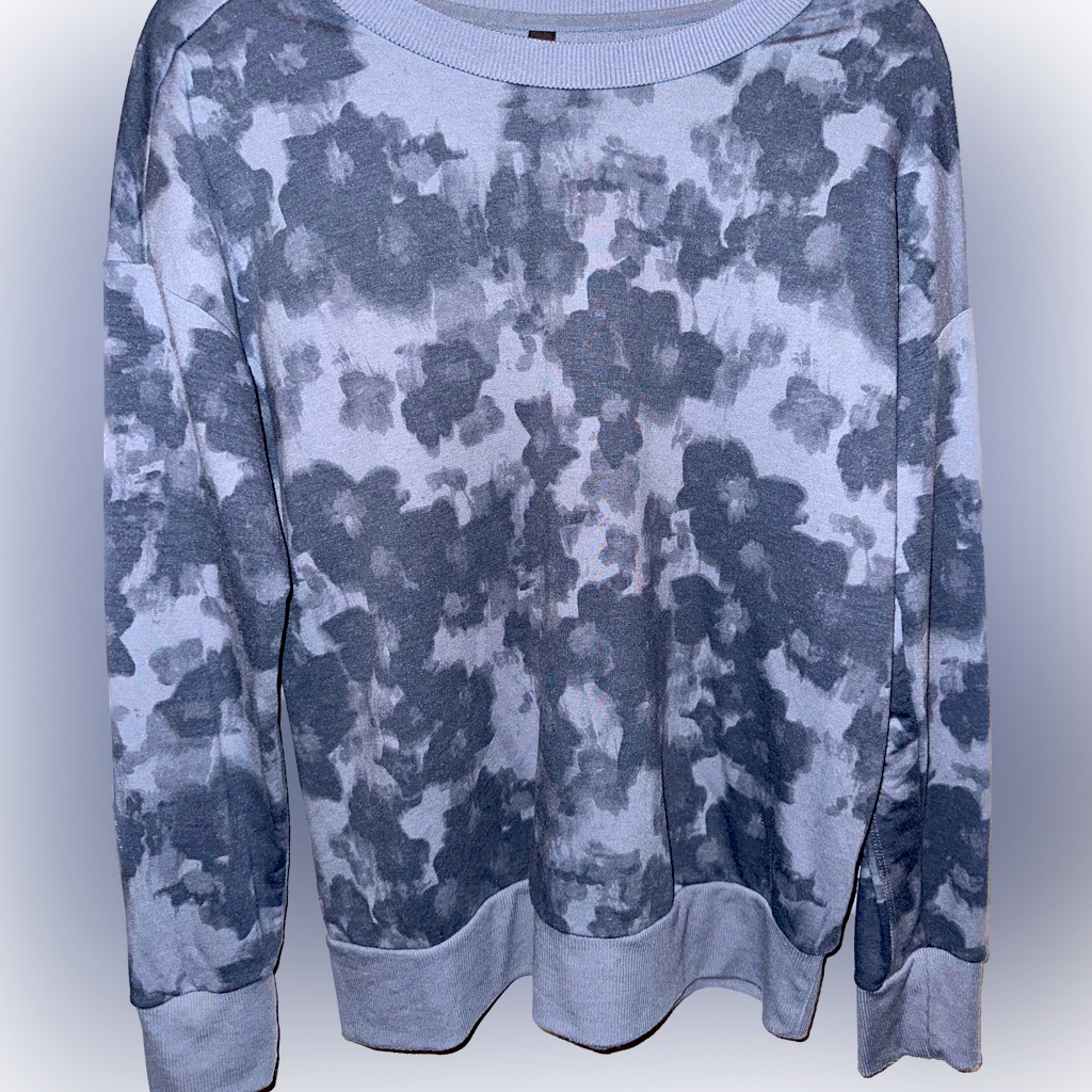 Mondetta Grey/Blue Patterned Pullover